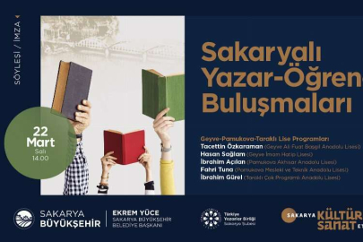 Sakarya'da yazar-öğrenci buluşmaları Pamukova, Geyve ve Taraklı’da