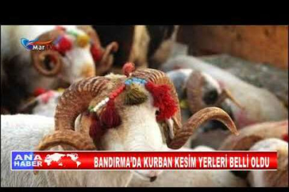 BANDIRMA’DA KURBAN KESİM YERLERİ BELLİ OLDU