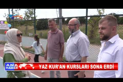 YAZ KUR'AN KURSLARI SONA ERDİ