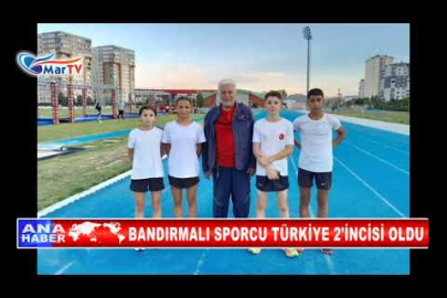 BANDIRMALI SPORCU TÜRKİYE 2'İNCİSİ OLDU