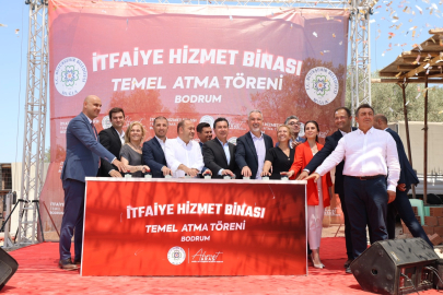 Bodrum'da itfaiye hizmet binasının temeli atıldı