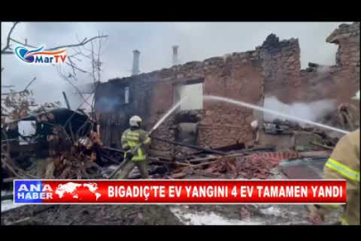 BIGADIÇ'TE EV YANGINI 4 EV TAMAMEN YANDI