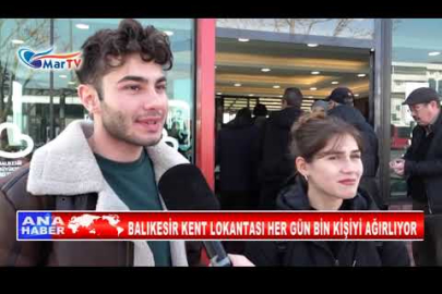 BALIKESİR KENT LOKANTASI HER GÜN BİN KİŞİYİ AĞIRLIYOR