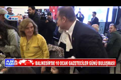 BALIKESİR’DE 10 OCAK GAZETECİLER GÜNÜ BULUŞMASI