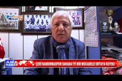 ÇERİ BANDIRMASPOR SAHADA İYİ BİR MÜCADELE ORTAYA KOYDU